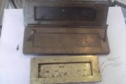 3 brass  letter box