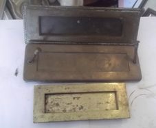 3 brass  letter box