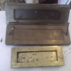 3 brass  letter box