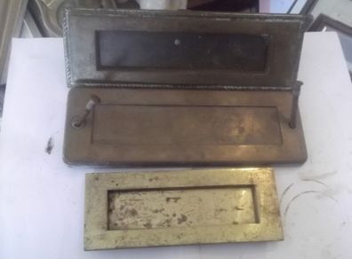 3 brass  letter box