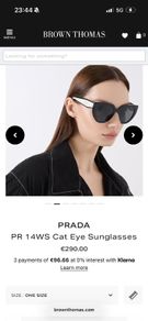 Prada black and white sunglasses