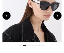 Prada black and white sunglasses