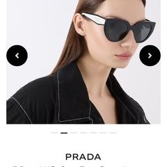 Prada black and white sunglasses