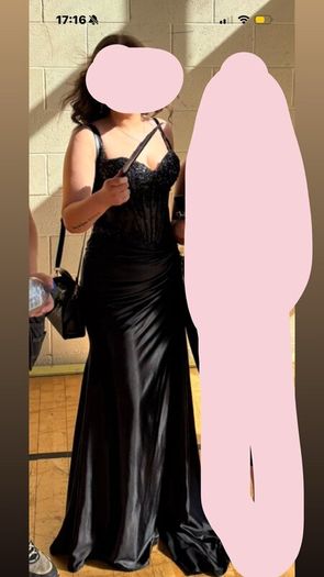 beautiful black debs dress