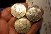 USA,JFK Silver Half Dollars.(3) 1966,1967,1969.