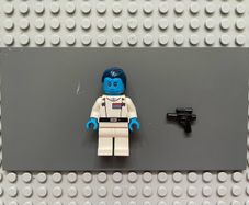 lego Star Wars sw0811 Grand Admiral Thrawn minifigure- Dark Azure Skin