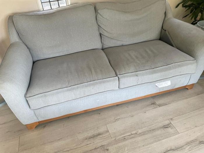 Large 2 Seater Blue Couch