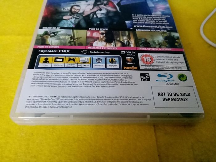 Kane & Lynch Limited Edition Dog Days PlayStation 3 Ps3 Games Original
