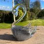 vintage collection of 3 glass swans Image 4
