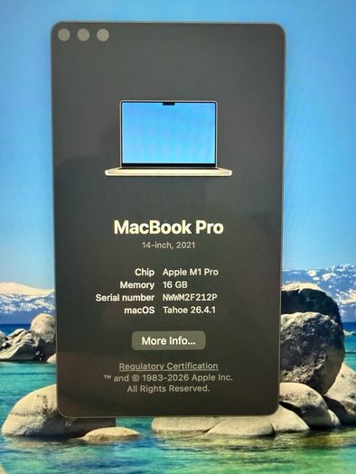 Macbook Pro 14-Inch 2021 M1 16GB 500GB