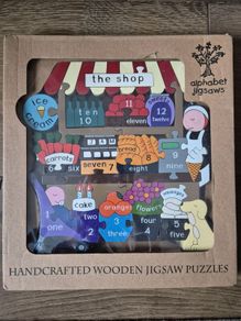 the Shop Numbers jigsaw puzzle by Alphabet Jigsaws Numbers The shop Brand new