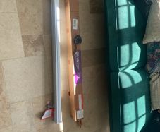 White/Beige Roller Blind: unused