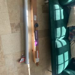 White/Beige Roller Blind: unused