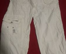 White shin trousers
