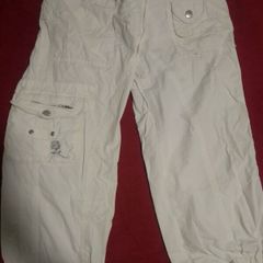 White shin trousers