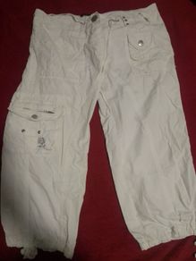 White shin trousers