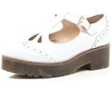 White Flatform River Island Shoes