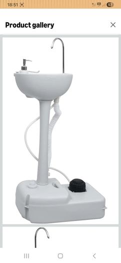 Portable handwash sink for camper