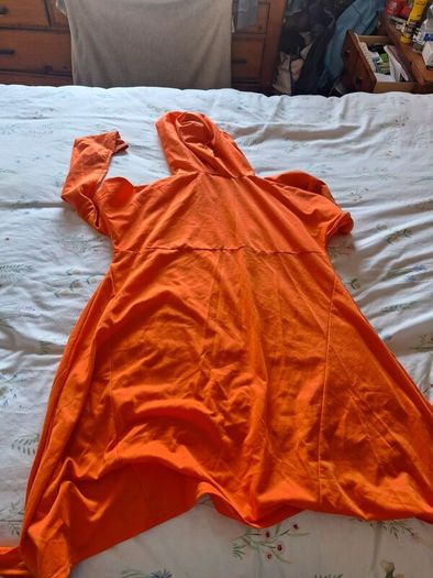 Orange Light Hoody Top