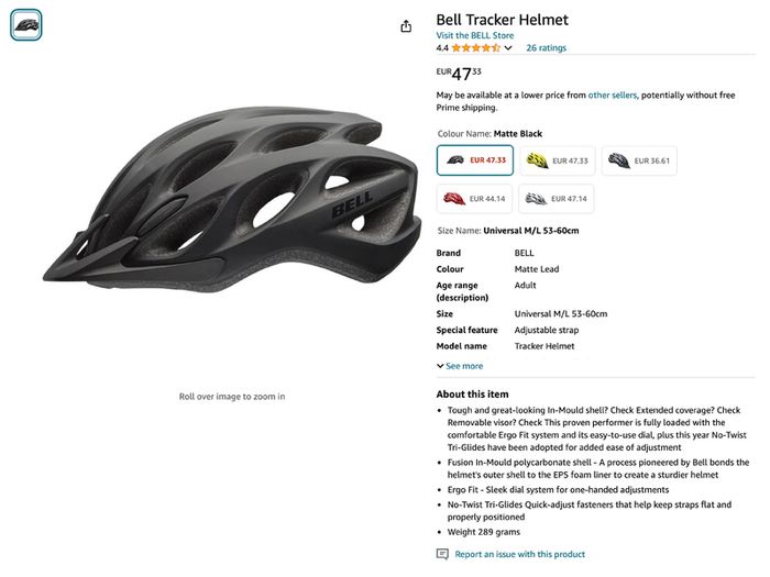 Bell Tracker Cycling Helmet