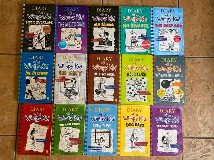 Diary of a Wimpy Kid Collection - 15 Book Bundle (10 Hardbacks & 5 Paperbacks)