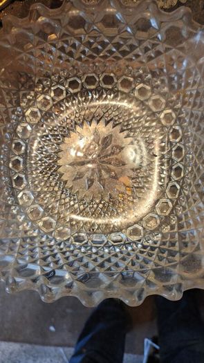 pressed glass set