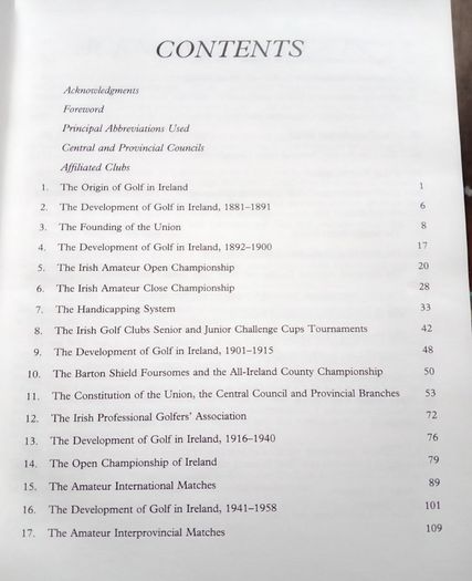 Golfing Union of Ireland Centenary Book