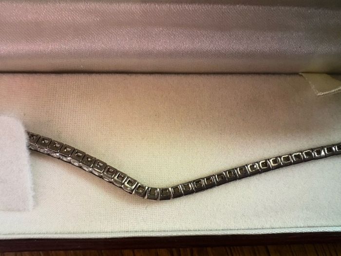 silver 925 tennis bracelet