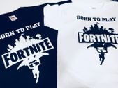 Born to play fortnite kids t-shirts tees tops shirts