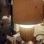 Vintage Large Terracotta And Porcelain Table Lamp. Image 6
