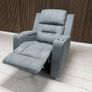 Titan 3+2 Electric Grey Fabric Recliner Sofa Set Image 6
