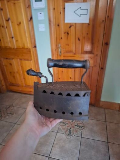 Old antique coal iron postage possible