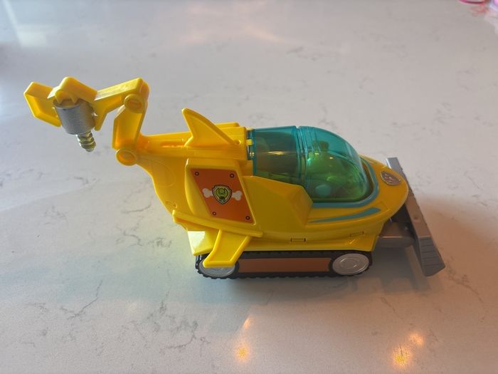 Paw Patrol Rubble Aqua Pup and Vehicle