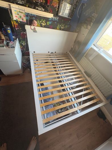 malm double bed frame