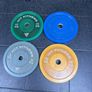 HIT FITNESS Olympic Barbell and 100kg Commercial Bumper Weight Plate Set Image 3
