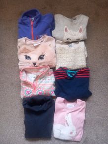 selection of girls jumpers
