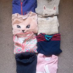 selection of girls jumpers