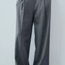 ZARA ZW Collection Contrast waist Trousers wool Image 2