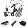 RGB 7Color LED Neon Strip Light 4 stripes Remote Control Car Interior Lighting Image 2