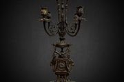 Magnificent Large Antique French 5 Branch Bronze Candelabra