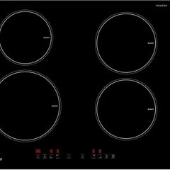 Induction Hob, 4 Cooking Zone, 60 cm, 7200W, Continuous Low Power Heating, Booster, 9 Heat Levels, Timer, Auto Shut-Off, Child Safety Lock, Pan Sensor,Hard Wired, No Plug