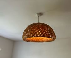 Ceiling rattan lampshade