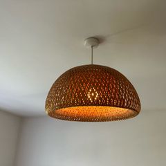 Ceiling rattan lampshade