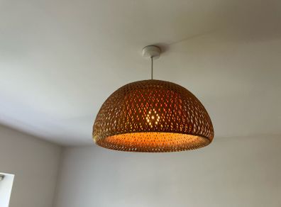 Ceiling rattan lampshade