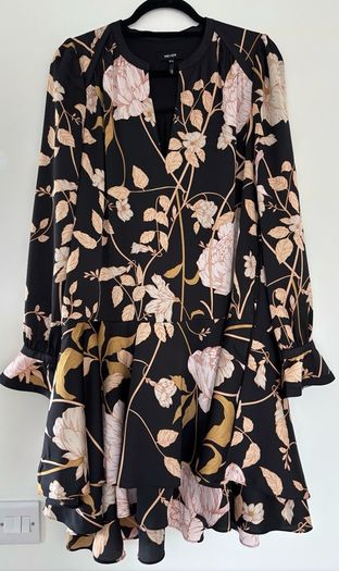 ME+EM Romantic Rose Print Dress
