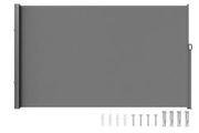 Retractable Side Awning, 71''x 138'' Outdoor Privacy Screen, 180g Polyester Water-proof Retractable Patio Screen