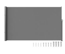Retractable Side Awning, 71''x 138'' Outdoor Privacy Screen, 180g Polyester Water-proof Retractable Patio Screen