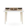 Alphason Yeovil Desk White / Sonoma Oak Image 2