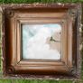Antique Stunning 19th Century Ornate Gilt Gesso Box Frame Heavy Old Frame 12" x 11,5" Image 3