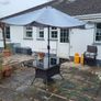 Patio Table, Chairs, parasol and base Image 7